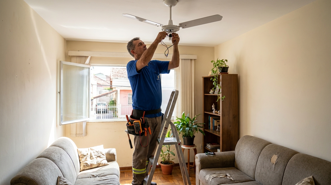 Montagem de Ventilador em Mogi das Cruzes‑SP