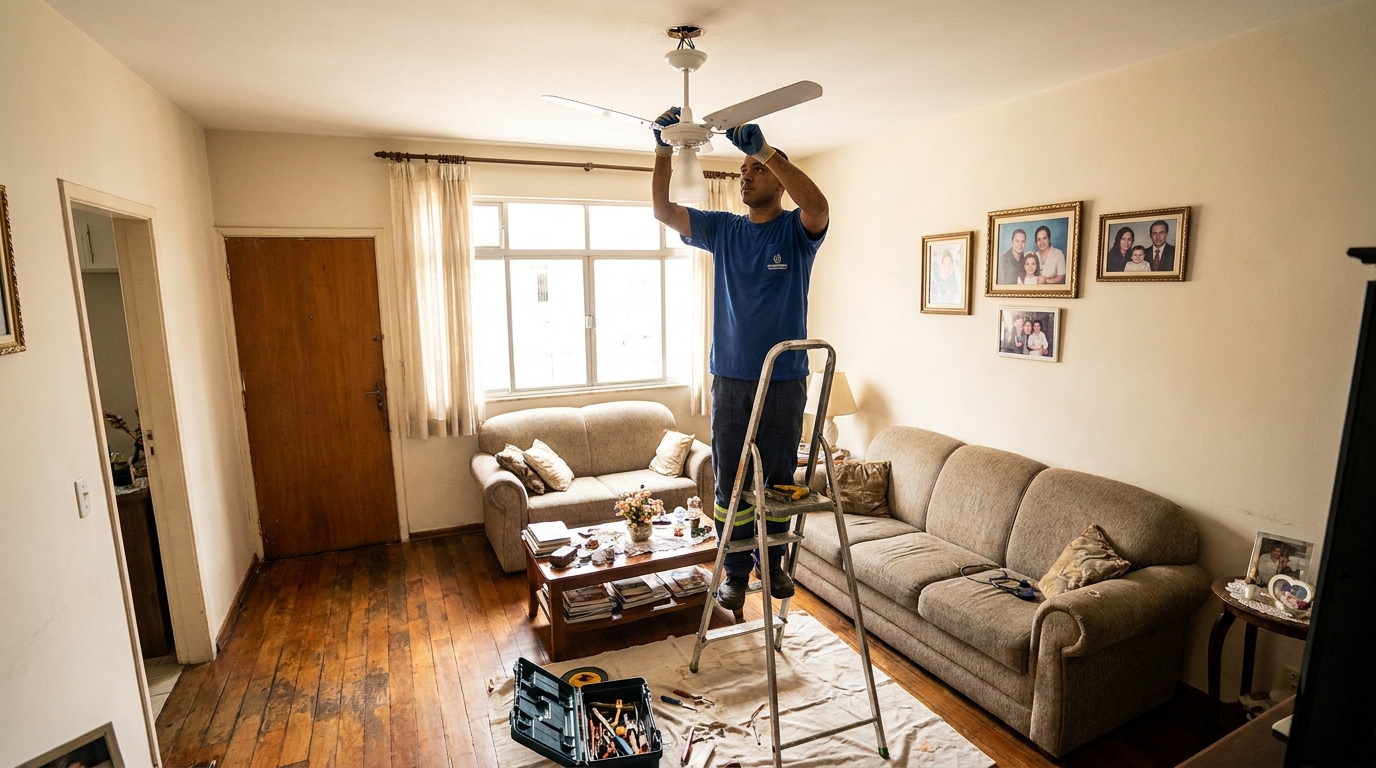 Substituição de Ventilador em Mogi das Cruzes‑SP